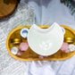 Soft Bloom | Rose Quartz and Citrine Double Tarot Altar with Oil Burner, Bud Vases and Chime Holders
