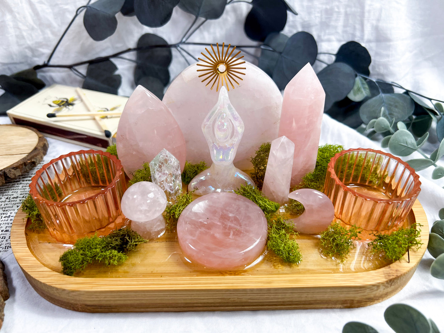 Blooming Aura | Candle + Incense Altar