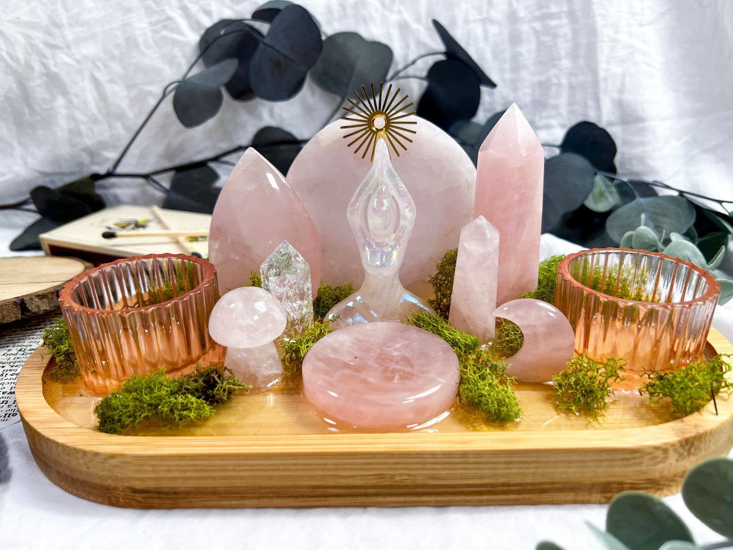 Blooming Aura | Candle + Incense Altar