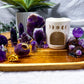 Amethyst Crystal Altar | Moon Phase Oil Burner, Tealight Holder & Incense Holder