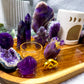 Amethyst Crystal Altar | Moon Phase Oil Burner, Tealight Holder & Incense Holder