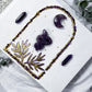 Veiled Truths: Amethyst and Lepidolite Handmade Journal for Intuition, Shadow Work, and Spiritual Reflection