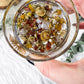Celestial Balance Charging Bowl | Clear Quartz Moon, Solar Charm, and Soothing Blue Lace Blend
