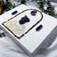 Veiled Truths: Amethyst and Lepidolite Handmade Journal for Intuition, Shadow Work, and Spiritual Reflection