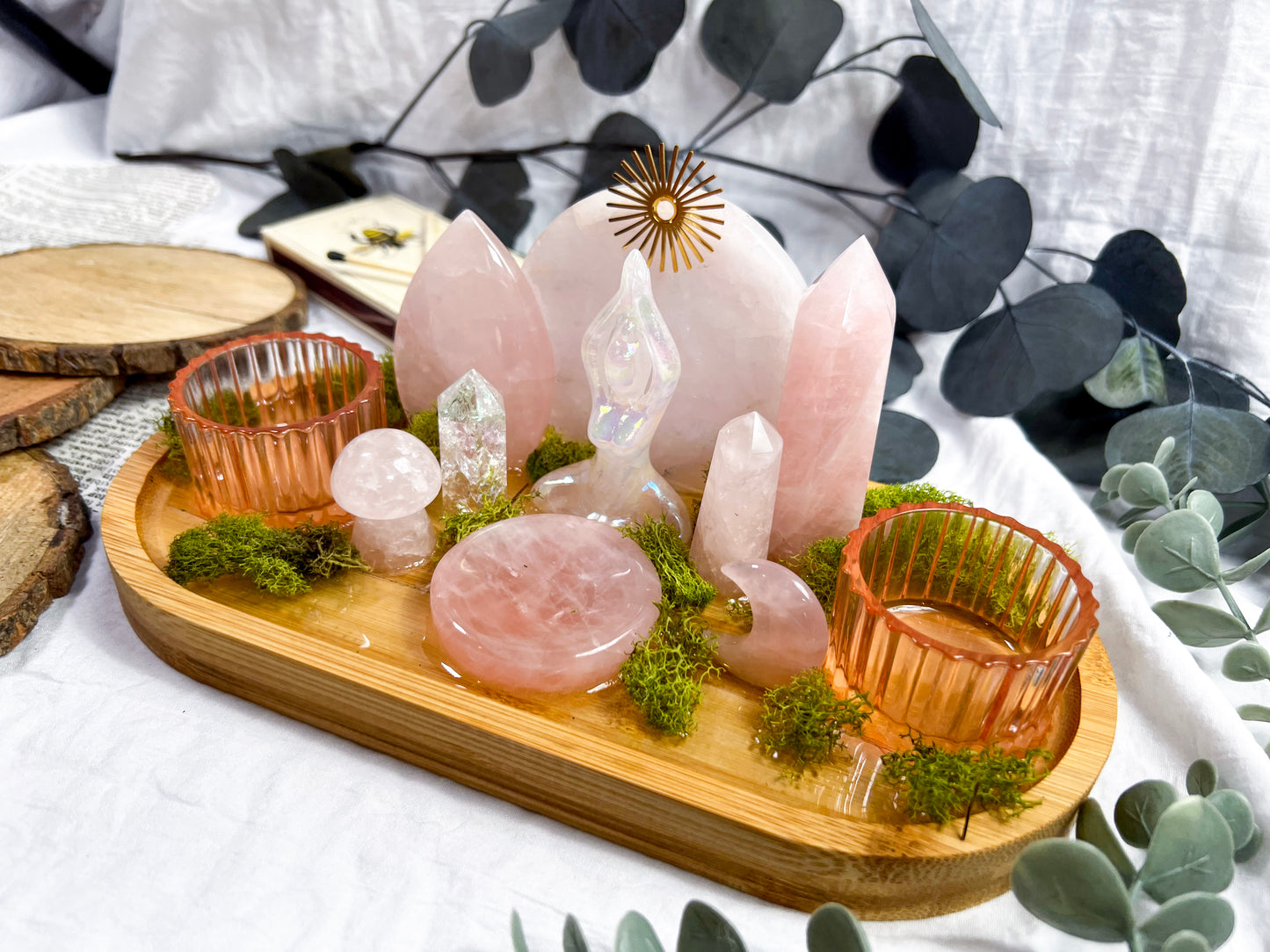 Blooming Aura | Candle + Incense Altar