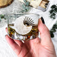 Celestial Balance Charging Bowl | Clear Quartz Moon, Solar Charm, and Soothing Blue Lace Blend