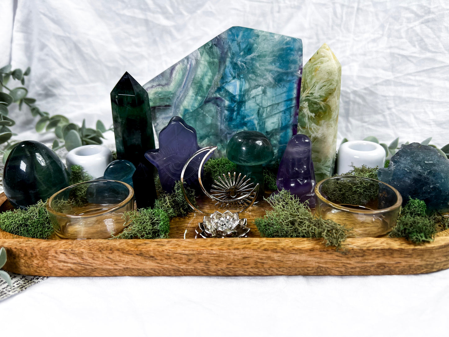 Fluorite Anchor | Mango Wood Altar