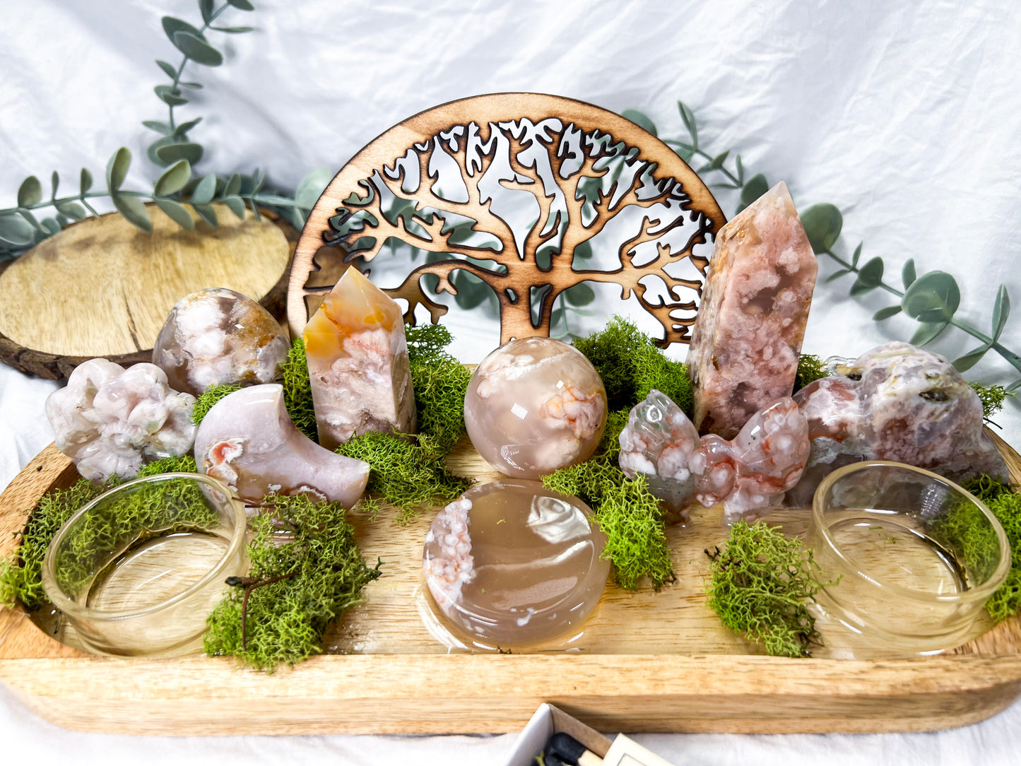 Frosted Petals | Mango Wood Altar