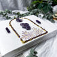 Veiled Truths: Amethyst and Lepidolite Handmade Journal for Intuition, Shadow Work, and Spiritual Reflection