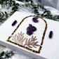 Veiled Truths: Amethyst and Lepidolite Handmade Journal for Intuition, Shadow Work, and Spiritual Reflection