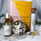 Gemini Zodiac Kit | Air Sign Gift Set with Candle, Tea, Oil, Crystals, Oracle Book & Zodiac Necklace