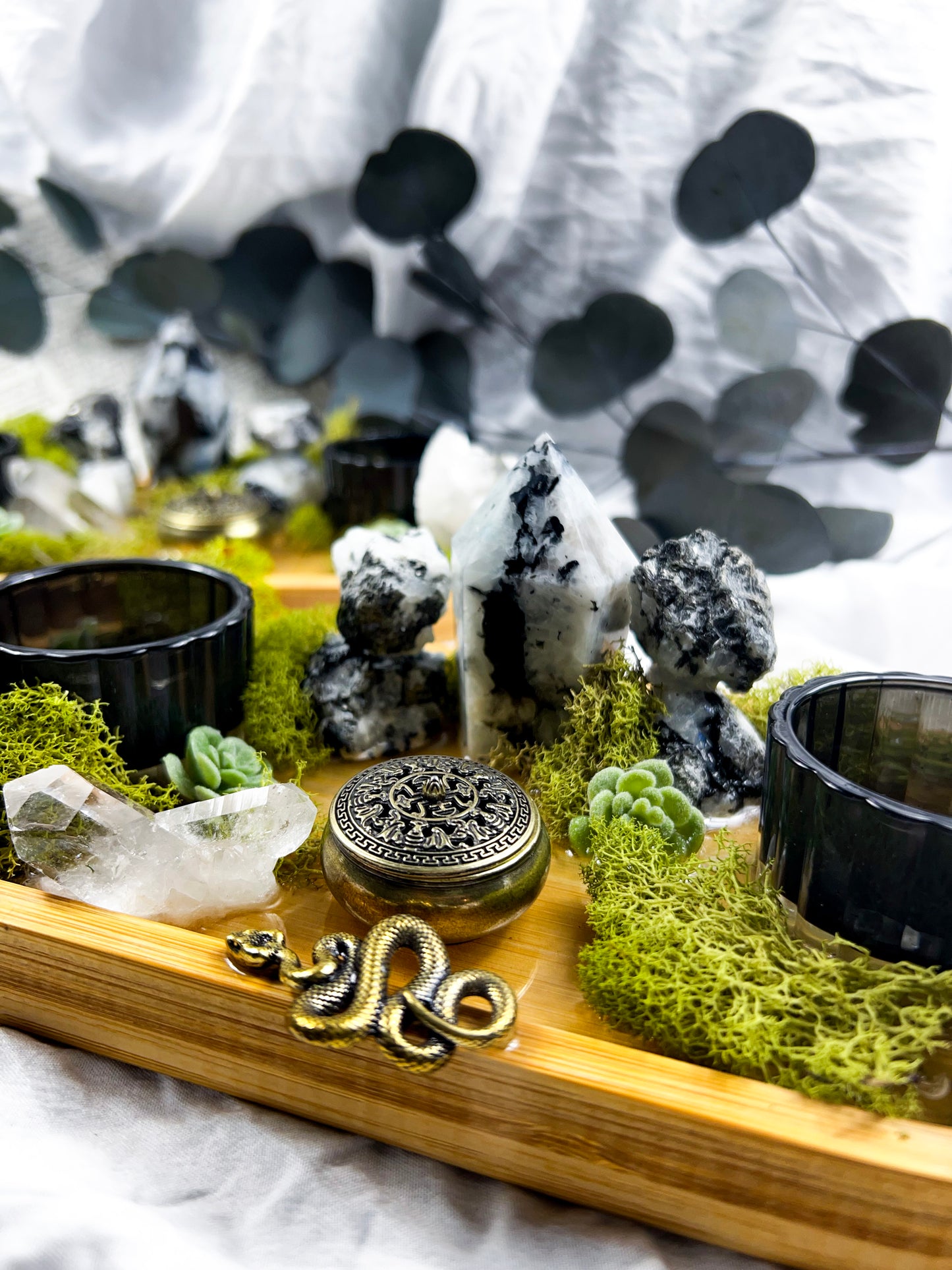 The Mystic Tray | Incense + Candle Holder