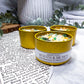 Roots & Riches Wickless Candle | Decorative Abundance Candle with Citrine, Green Aventurine & Lemongrass