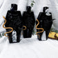 Coffin Wall Hanging Altars | Wooden Witchcraft Decor with Crystal Towers, Moons, Candle Holder, and Snake