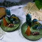 Moss Agate Ring Holder | Crystal Jewelry Dish for Growth, Grounding & Abundance