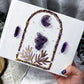Veiled Truths: Amethyst and Lepidolite Handmade Journal for Intuition, Shadow Work, and Spiritual Reflection