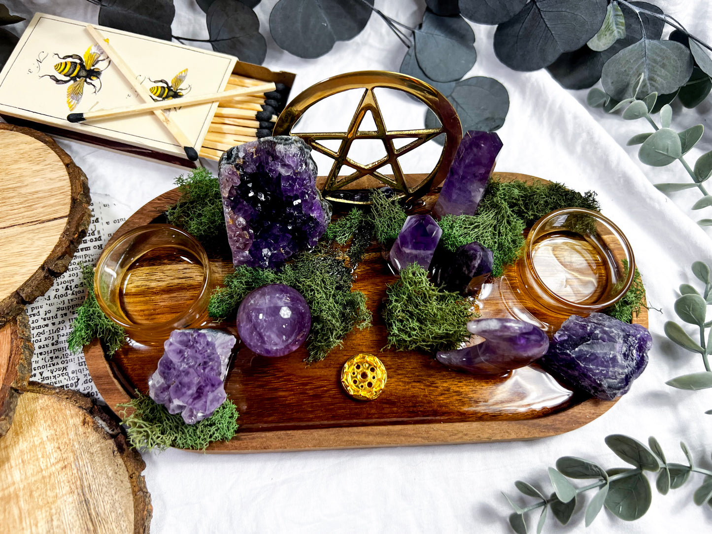 Crystal Forge | Candle + Incense Altar