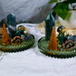 Moss Agate Ring Holder | Crystal Jewelry Dish for Growth, Grounding & Abundance