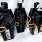 Coffin Wall Hanging Altars | Wooden Witchcraft Decor with Crystal Towers, Moons, Candle Holder, and Snake
