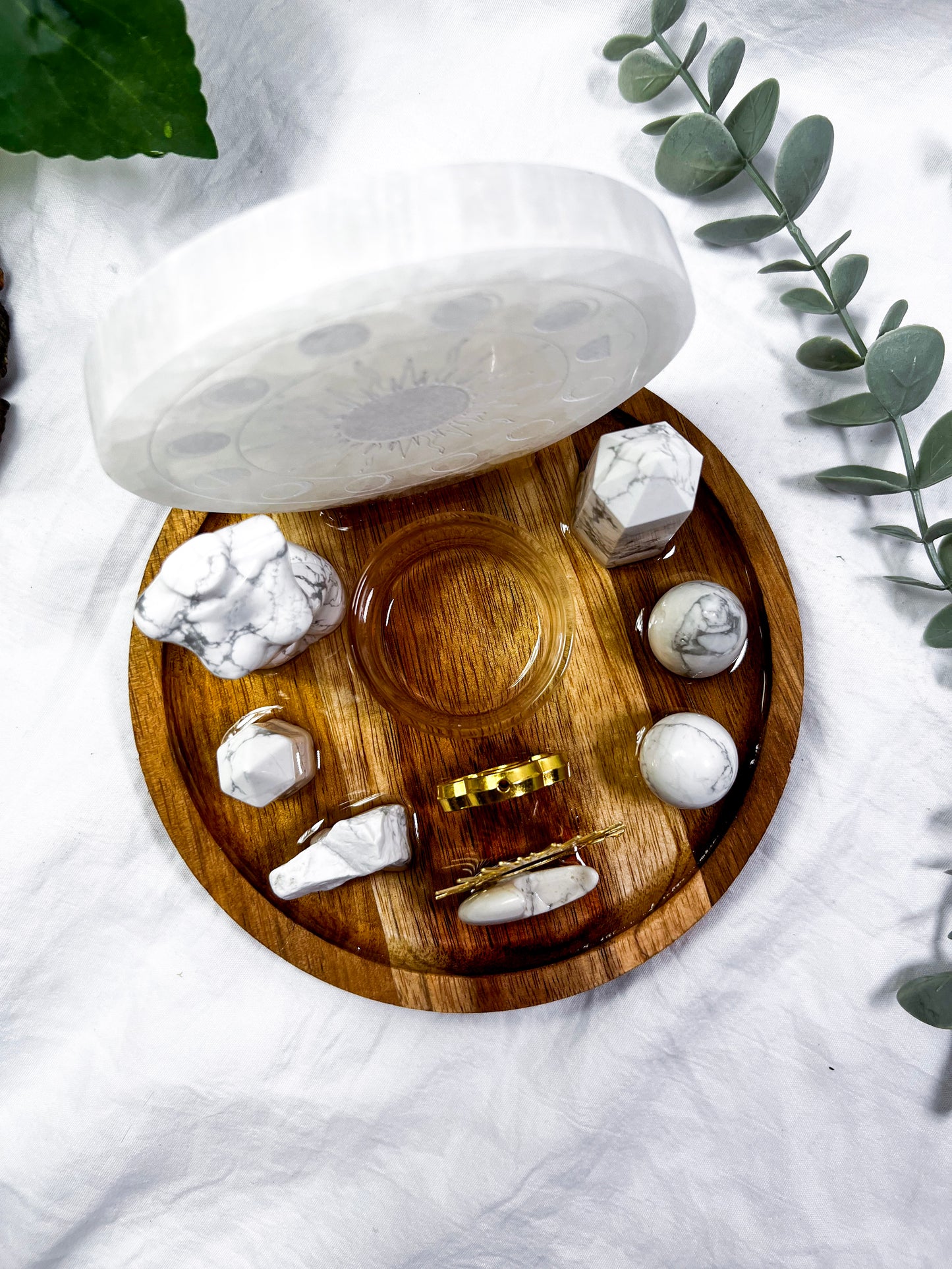 Howlite Cosmos | Medium Round Altar