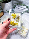 Wild Bloom | Wax Melts | Handmade Soy Wax Melts with Lemon Balm & Helichrysum | Crystal Inspired Home Fragrance