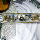 Celestial Clarity | Long Ceramic Tarot Altar with Double Tealight Holders, Double Chime Holders, Triple Tarot Display, Angelite and Clear Quartz