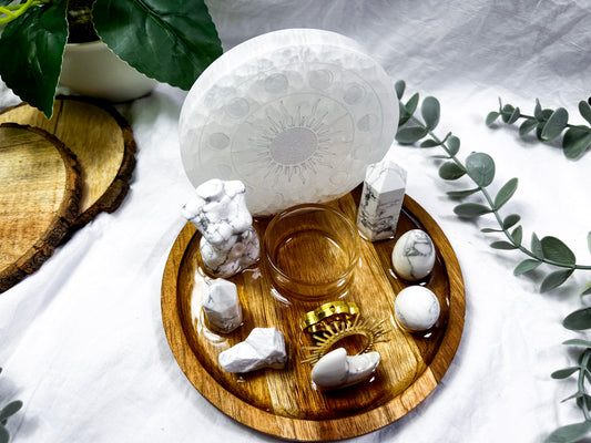 Howlite Cosmos | Medium Round Altar