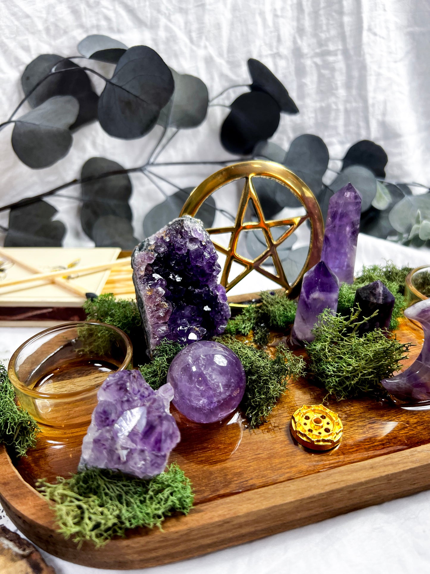 Crystal Forge | Candle + Incense Altar