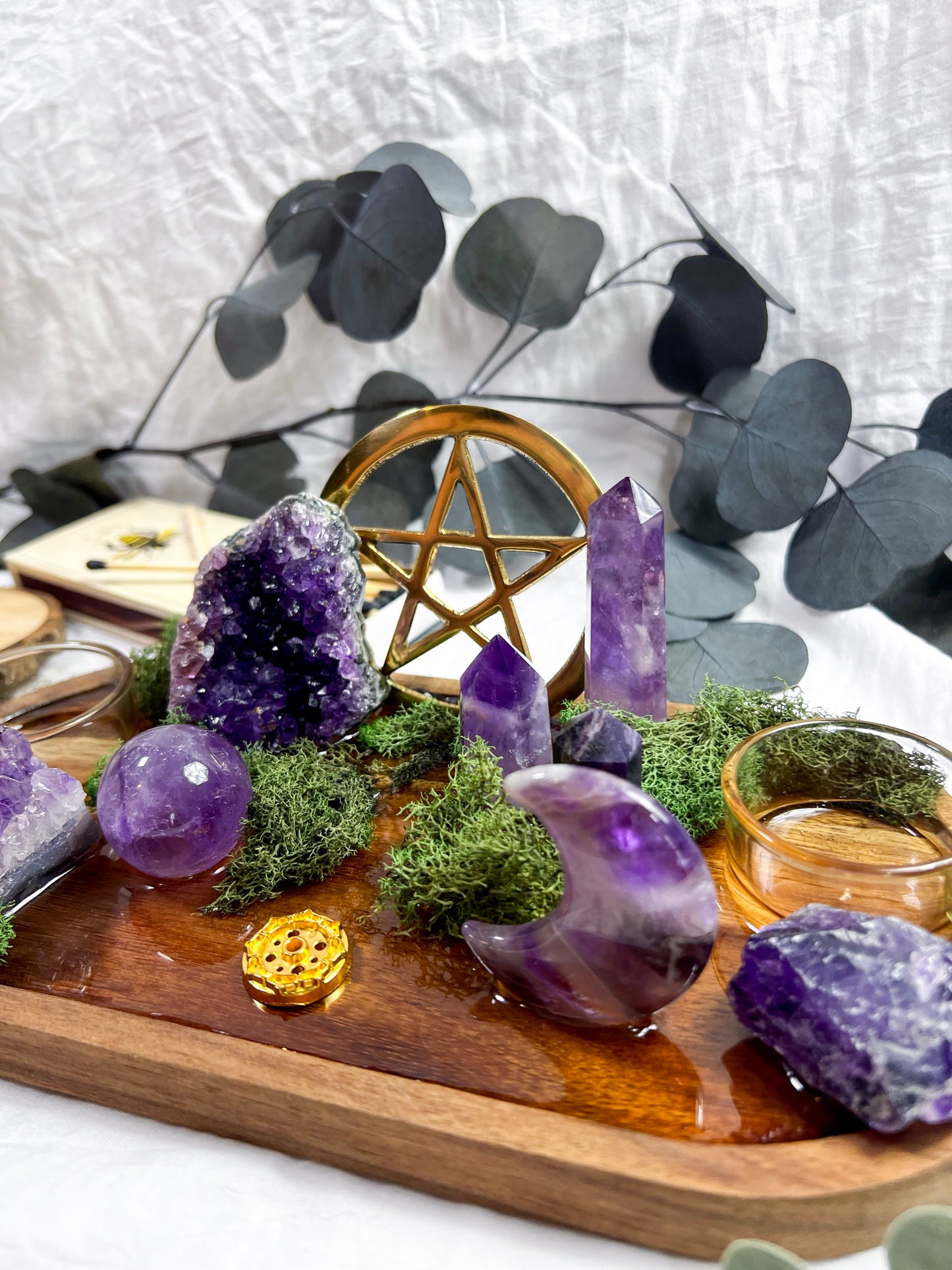 Crystal Forge | Candle + Incense Altar