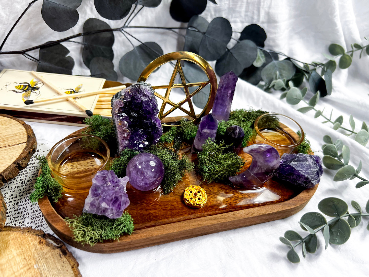 Crystal Forge | Candle + Incense Altar