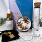 Cancer Zodiac Kit | Water Sign Gift Set with Candle, Tea, Oil, Crystals, Oracle Book & Zodiac Necklace