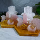 Curvy Goddess Rose Hamsa Altar | Rose Quartz Mini Altar for Self-Love, Protection & Heart Healing