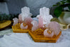 Curvy Goddess Rose Hamsa Altar | Rose Quartz Mini Altar for Self-Love, Protection & Heart Healing