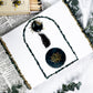 Moss Agate Spell Notebook | Handmade Paper Journal with Crystals, Gold Flakes, and Lotus Charm