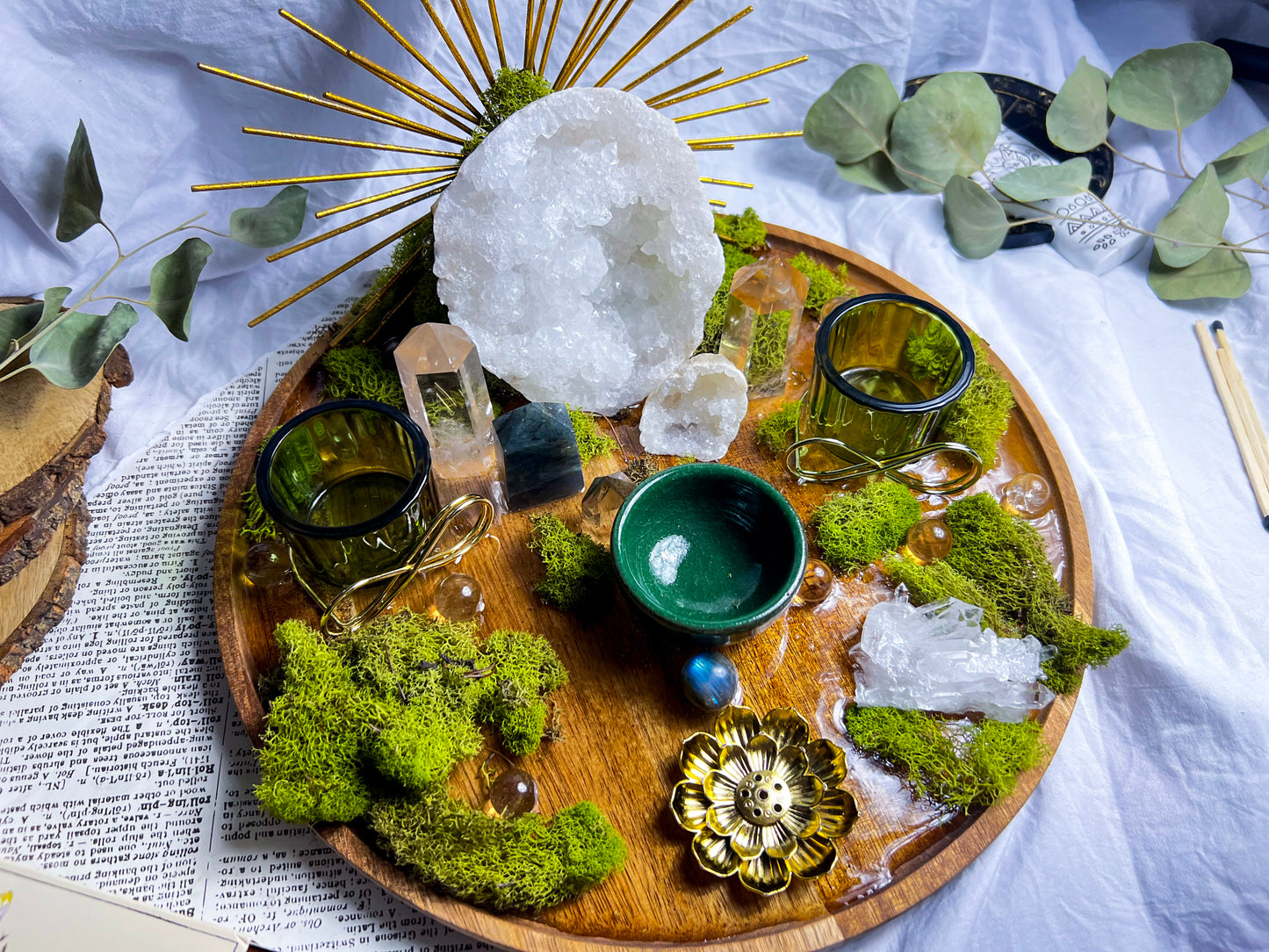 Quartz Geode Radiance Altar