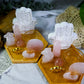 Curvy Goddess Rose Hamsa Altar | Rose Quartz Mini Altar for Self-Love, Protection & Heart Healing