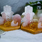 Curvy Goddess Rose Hamsa Altar | Rose Quartz Mini Altar for Self-Love, Protection & Heart Healing