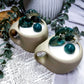 Moss Agate Wickless Mug Candle | Decorative Crystal Candle with Moss Agate, Sage & Cypress Home Decor