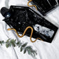Coffin Wall Hanging Altars | Wooden Witchcraft Decor with Crystal Towers, Moons, Candle Holder, and Snake