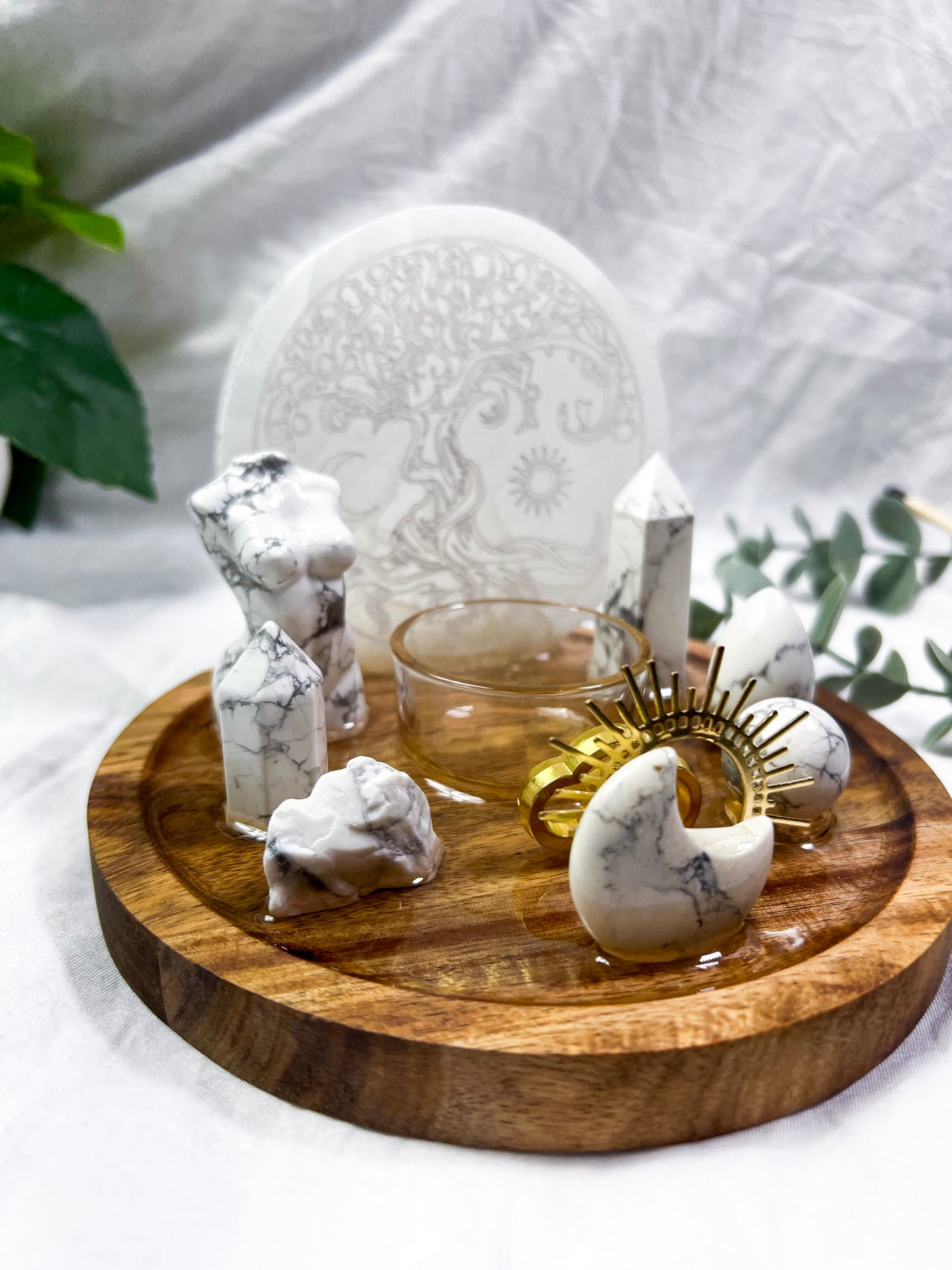 Howlite Cosmos | Medium Round Altar