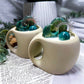 Moss Agate Wickless Mug Candle | Decorative Crystal Candle with Moss Agate, Sage & Cypress Home Decor