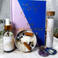 Sagittarius Zodiac Kit | Fire Sign Gift Set with Candle, Tea, Oil, Crystals, Oracle Book & Zodiac Necklace