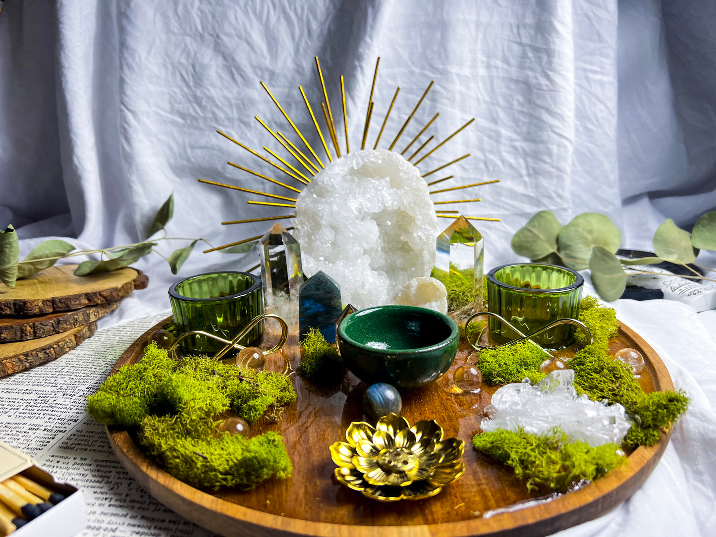 Quartz Geode Radiance Altar