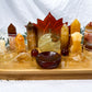 Abundance & Vitality Bamboo Tray | Golden Healer, Carnelian & Citrine Altar with Lotus & Lemon Quartz Moon