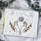 Radiant Thought: Blue Chalcedony and Quartz Handmade Journal for Clarity, Creativity, and Sacred Expression