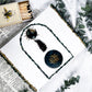 Moss Agate Spell Notebook | Handmade Paper Journal with Crystals, Gold Flakes, and Lotus Charm