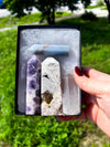 Mystery Crystal Tower Set | 4 Surprise Natural Stone Points