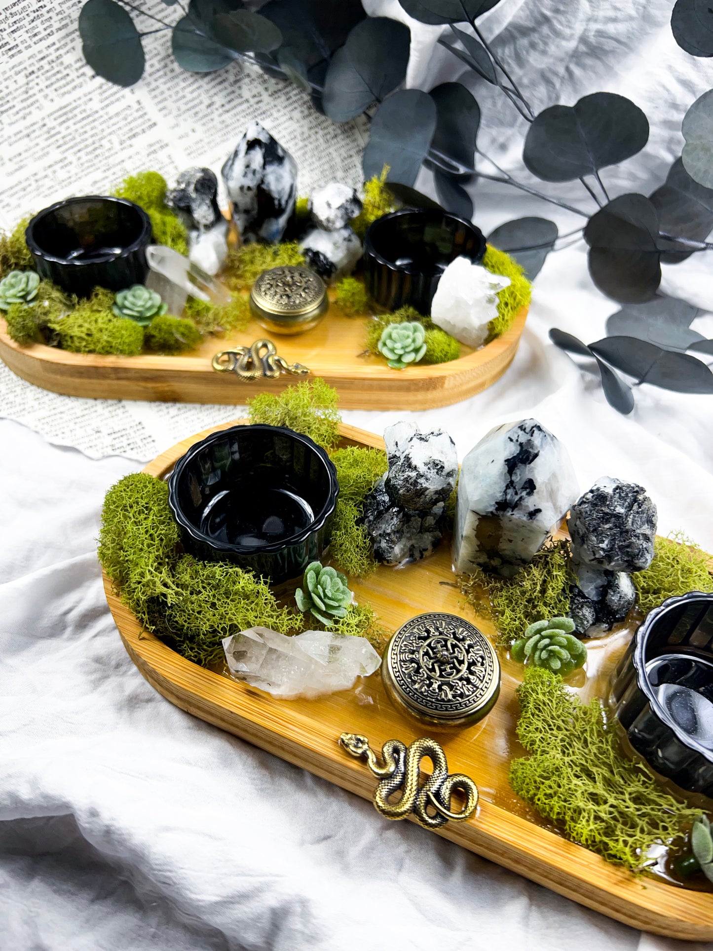 The Mystic Tray | Incense + Candle Holder