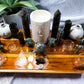 Labradorite Crystal Altar | Moon Oil Burner, Four Tealights, Flower Vases & Incense Holder