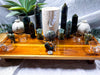 Labradorite Crystal Altar | Moon Oil Burner, Four Tealights, Flower Vases & Incense Holder